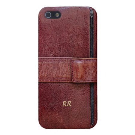 Leather-look Organizer Effect On Iphone 5 Case
