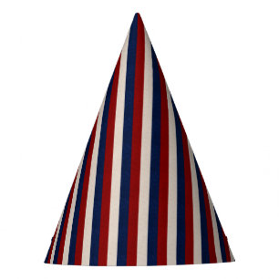LEATHER LOOK PATRIOTIC STRIPES-PAPER HATS