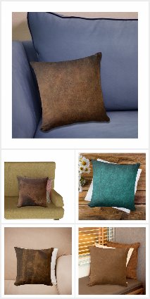 Leather Look Pillows