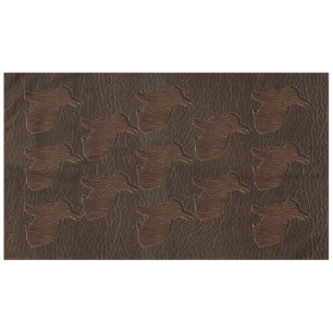 Leather-Look Rabbit Dark Tablecloth