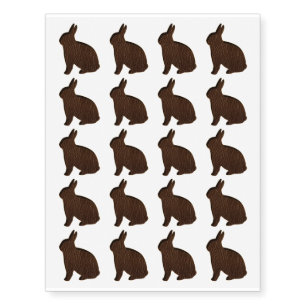 Leather-Look Rabbit Soft Temporary Tattoos