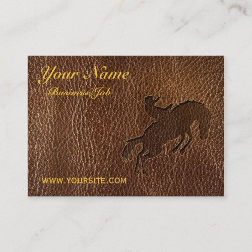 Leather_Look Rodeo Business Card