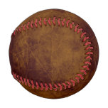 Leather Look Rustic Aged Pleather Brown Baseball at Zazzle