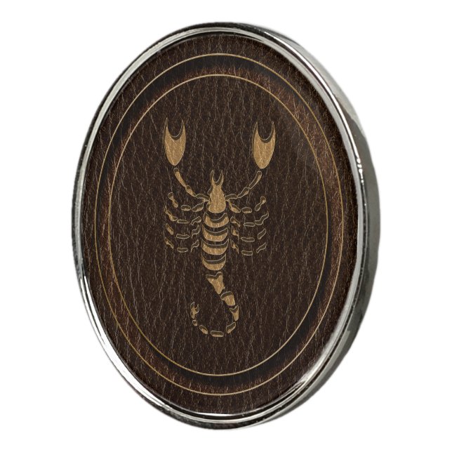 Leather-Look Scorpio Golf Ball Marker (3/4)