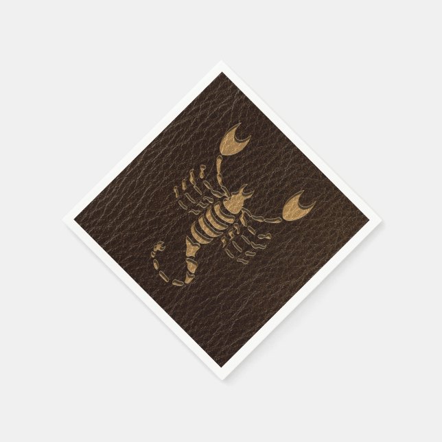 Leather-Look Scorpio Napkins (Corner)