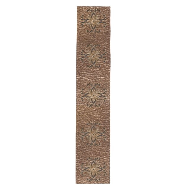 Leather-Look Star Medium Table Runner (Front)