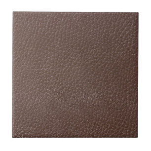 Leather-look texture ceramic tile