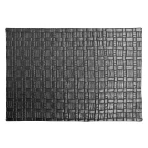 Leather-look texture placemat