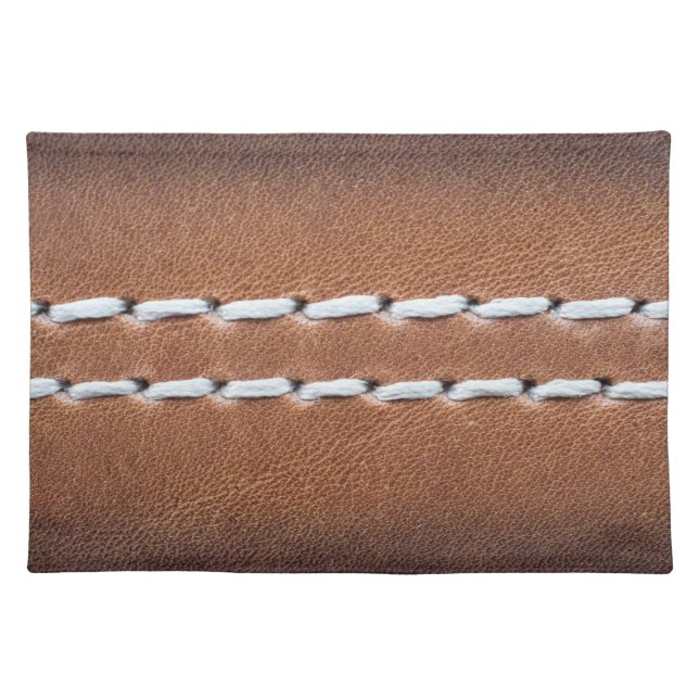Leather-look texture placemat (Front)