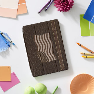 Leather-Look USA Flag Dark iPad Pro Cover