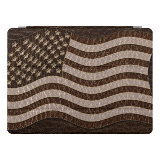 Leather-Look USA Flag Dark iPad Pro Cover