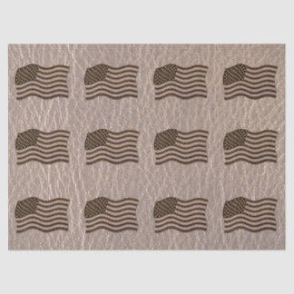 Leather-Look USA Flag Soft Tissue Paper