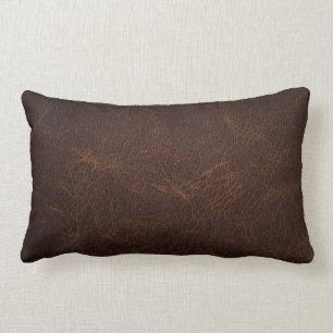 leather lumbar pillow