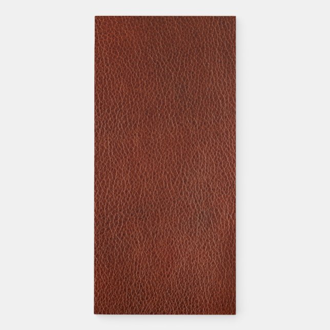 Leather Magnetic Notepad 4.25" X 9" (Front)
