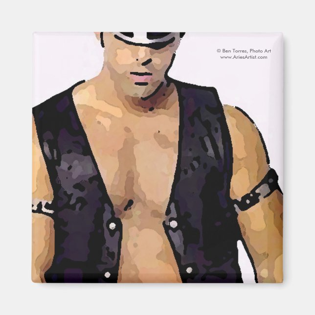 Leather Man Magnet (Front)