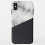 leather marble with monogram iPhone XS max case