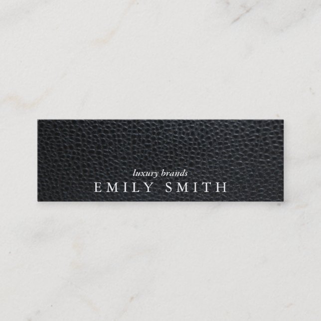 Leather Mini Business Card (Front)