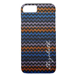Leather Multicolor Chevron Stripes Pattern #6 iPhone 8/7 Case