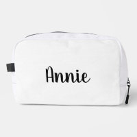Leather Name Makeup Bag, Personalize Wedding Bride