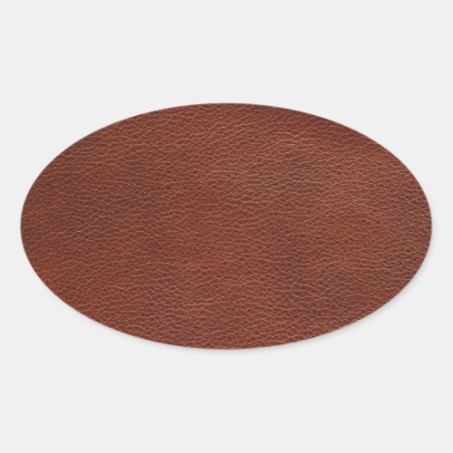 Leather Oval Stickers