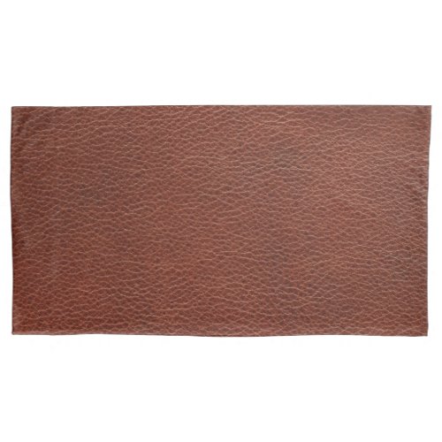 Leather Pair of King Size Pillowcases