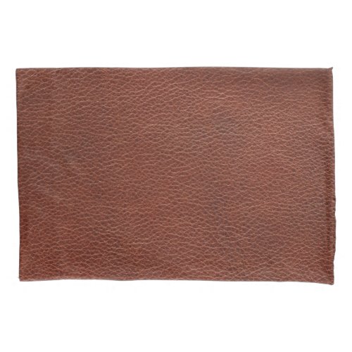 Leather Pair of Standard Size Pillowcases