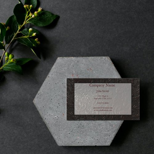 Leather Paisley Business Card