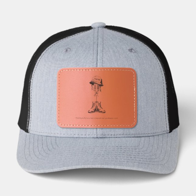 Leather Patch Hat (Front)