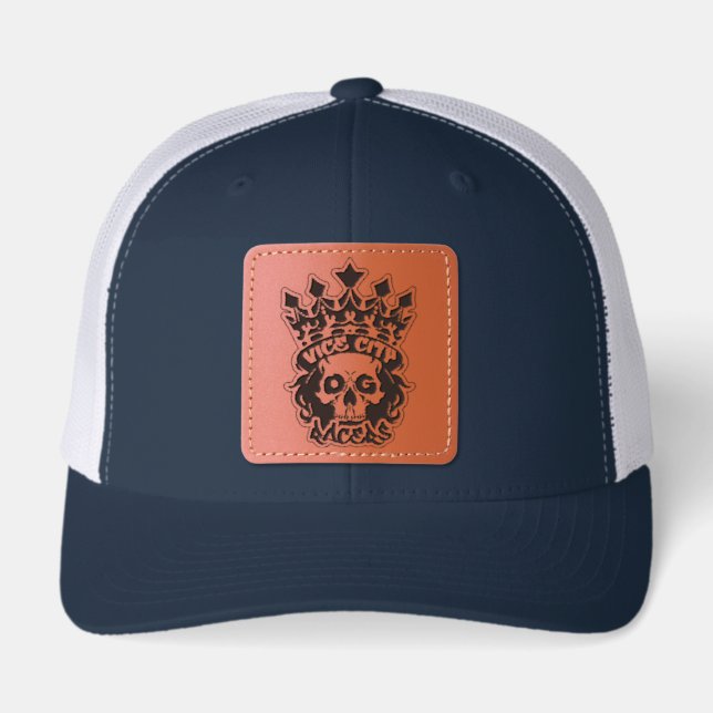 Leather Patch Hat (Front)