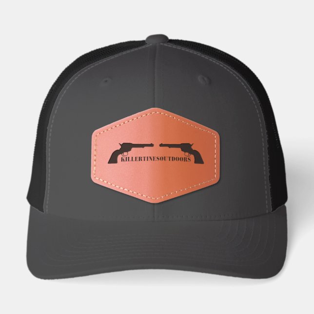 Leather Patch Hat (Front)