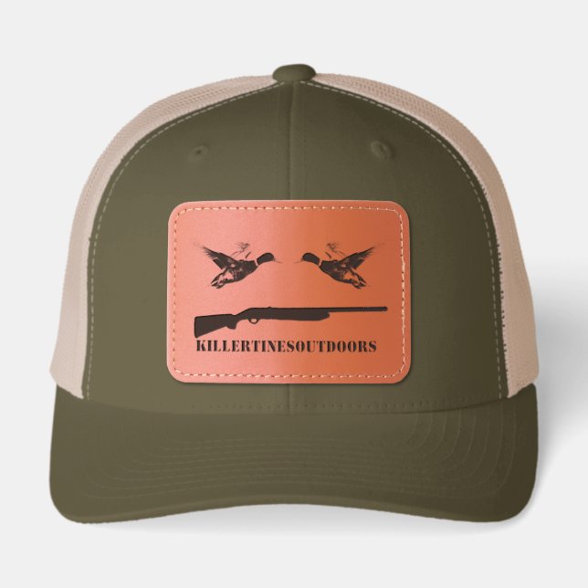 Leather Patch Hat (Front)