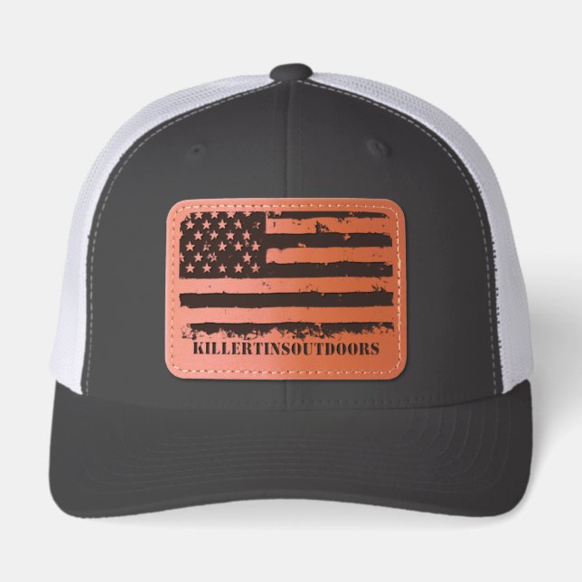 Leather Patch Hat (Front)