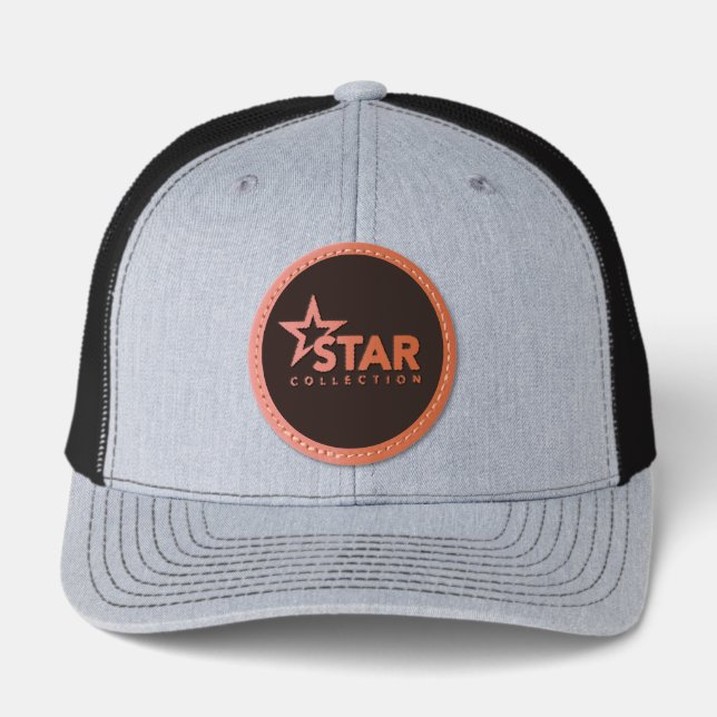 Leather Patch Hat (Front)