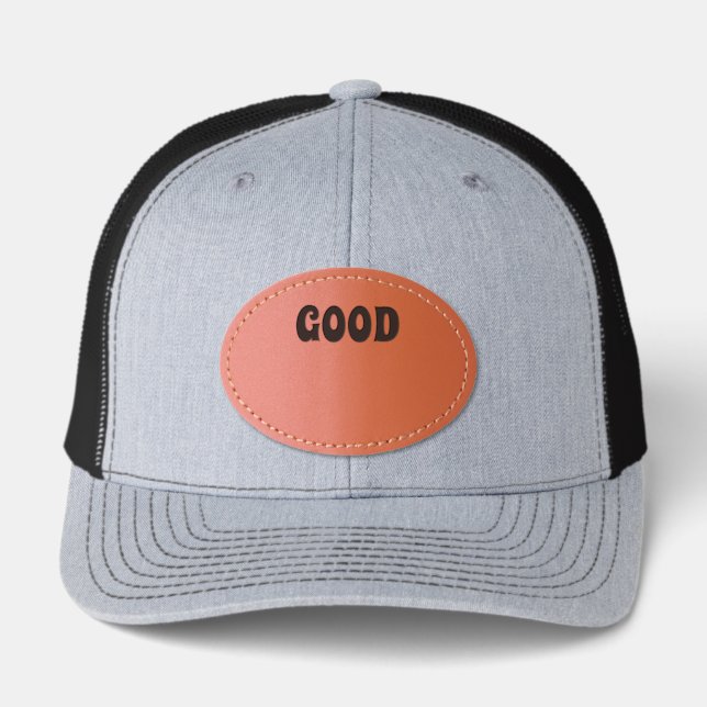 Leather Patch Hat (Front)