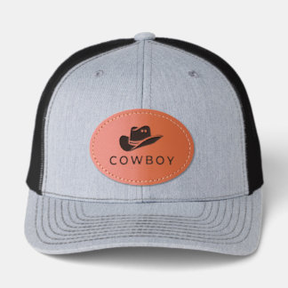 Leather Patch Hat "cowboy"