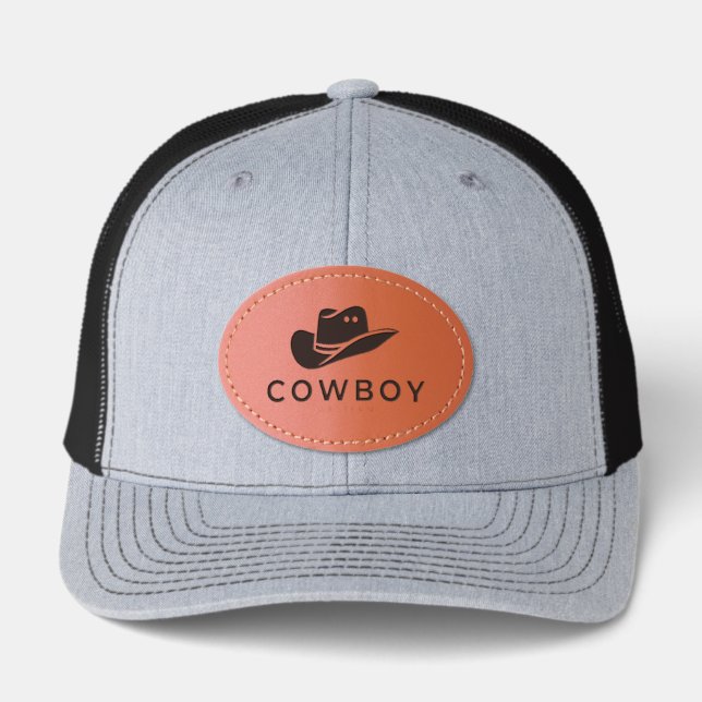 Leather Patch Hat "cowboy" (Front)