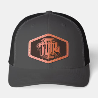 LEATHER PATCH TRUCKER HAT 