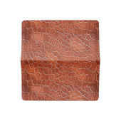 Leather Pattern Checkbook Cover (Open)