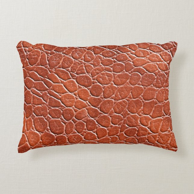 Leather Pattern Decorative Pillow (Front)