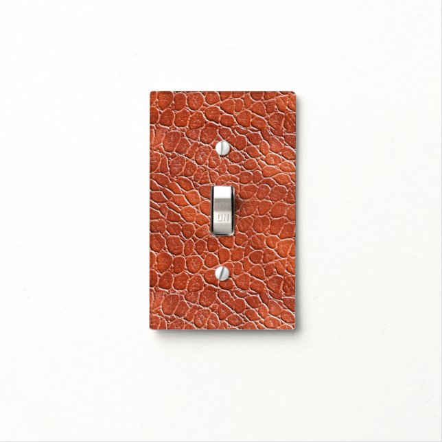Leather Pattern Light Switch Cover (In Situ)