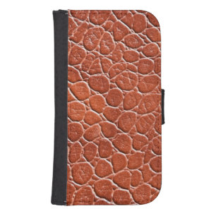 Leather Pattern Galaxy S4 Wallet Case