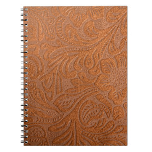 Leather pattern that is faux or fake notebook
