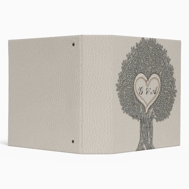 Leather Personalized Photo Albums 3 Ring Binder (Background)