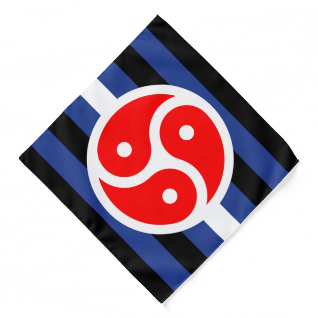 Leather Practice Pride Flag Bandana (Front)