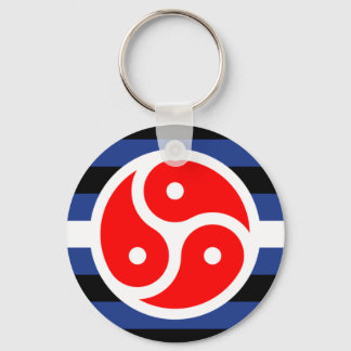 Leather Practice Pride Flag Keychain