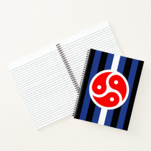 Leather Practice Pride Flag Notebook