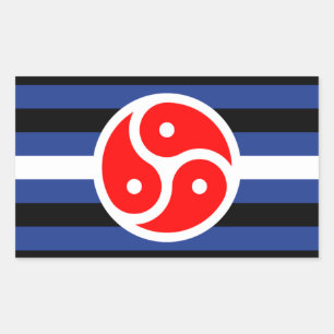 Leather Practice Pride Flag Rectangular Sticker