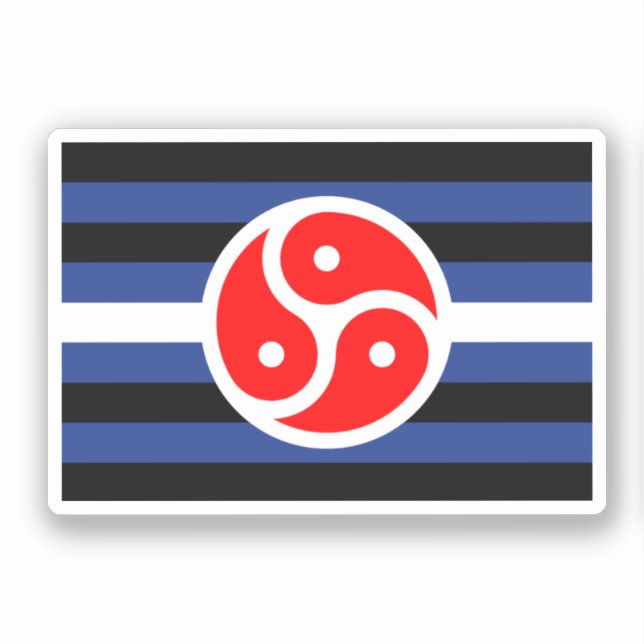 Leather Practice Pride Flag Sticker (Front)
