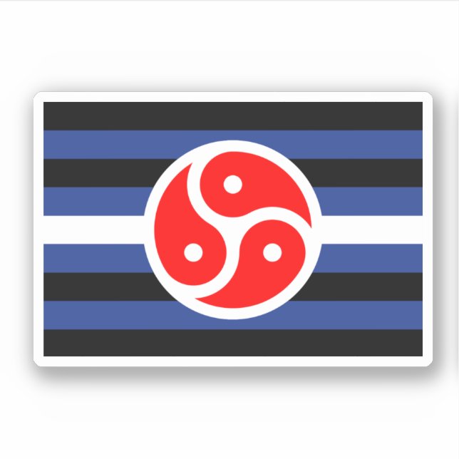 Leather Practice Pride Flag Sticker (Front)