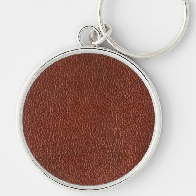 Leather Premium Round Keychain (Front)